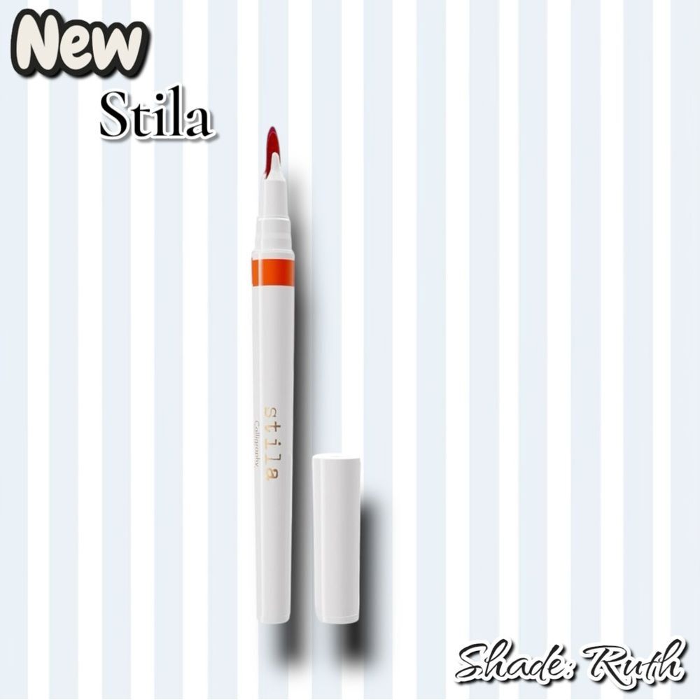 New NIB Stila Calligraphy Lip Stain Makeup– Shade: Ruth (0.22 fl oz / 6.7 mL)